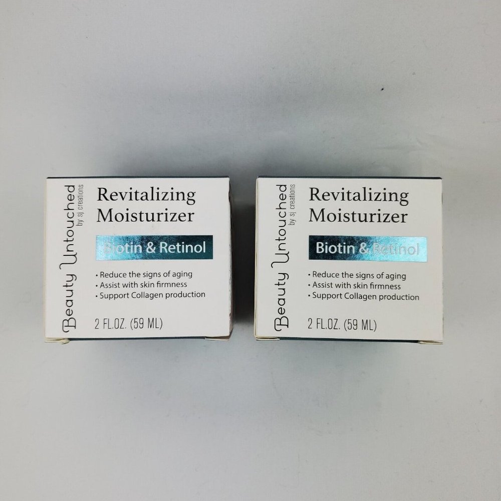 2X Beauty Untouched by SJ Creation Biotin + Retinol Revitalizing Moisturizer 2oz